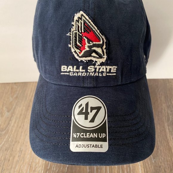 Ball State University Cardinals ‘47 Brand Hat Adjustable Dad Baseball Cap NEW - Picture 3 of 11